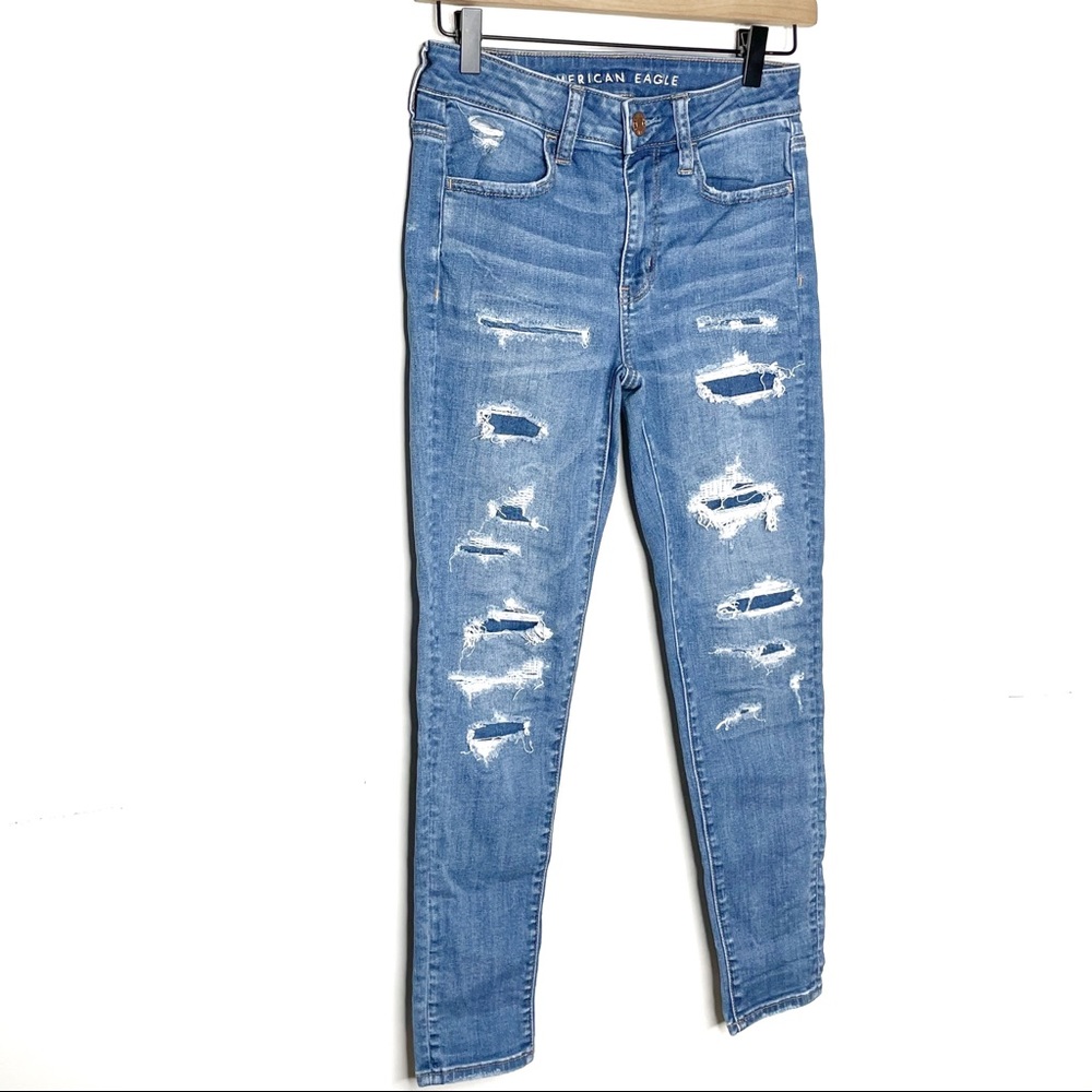 AMERICAN EAGLE Hi-Rise Jegging Crop Jeans - Picture 4 of 10